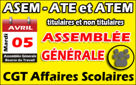 Assemblée Générale ASEM ATE et ATEM le avril