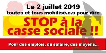 mobilisation nationale le 2 juillet 2019