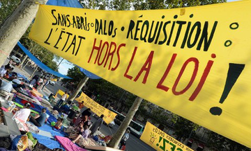 La Droit Au Logement, en campement depuis plusieurs semaines