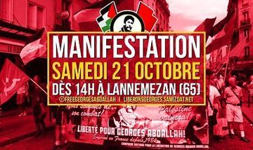 Manifestation annuelle de la Campagne unitaire pour la libération de Georges Ibrahim Abdallah