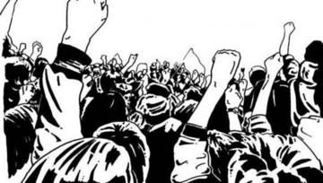 Manifestation à poings