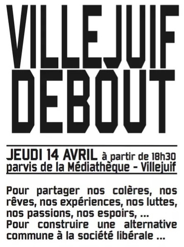 Jeudi 14 avril 2016 - 18h30 à Villejuif (Val de Marne)