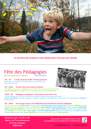 fete des pedagogies