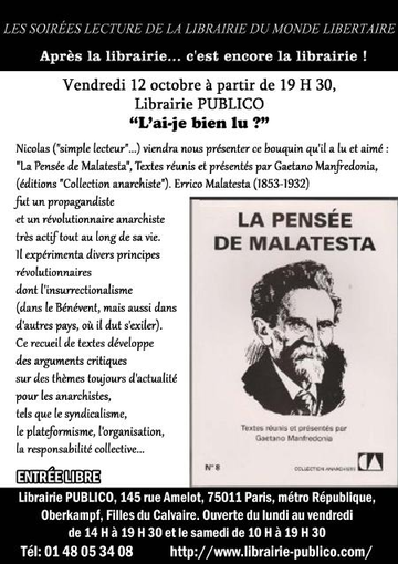  La pensée de Malatesta