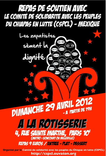 Repas de soutien avec le Comité de solidarité avec les peuples du Chiapas en lutte - 29 avril 2012 - 169.4 ko