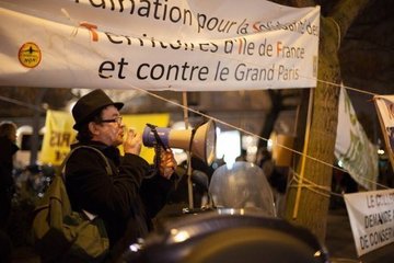 27 novembre 2014 devant la Maison de l’architecture contre le grand Paris - 41 ko