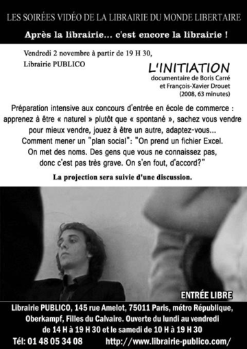 Affiche L'initiation