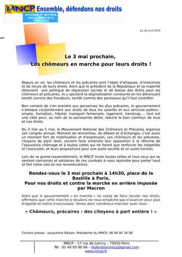 CdP action du 3 mai 2018