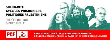 Solidarité avec les prisonniers politiques palestiniens - Soirée politique et culturelle