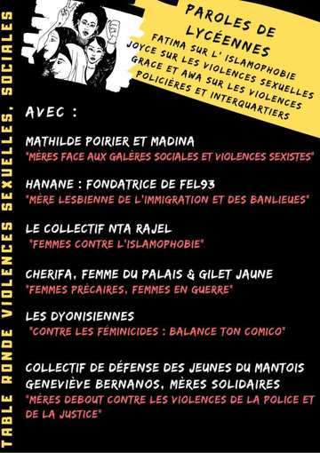 Programme du Forum pour un féminisme populaire, samedi 7 décembre 2019, Saint-Denis
