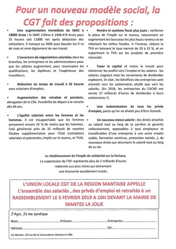 Le 5 février 2019 se prépare dans la région mantaise