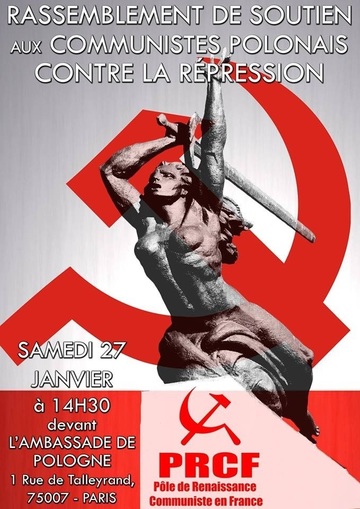 En Pologne, les communistes persécutés, tandis que les nazis défilent dans les rues ! Le Parti communiste polonais menacé d'interdiction ! (La statue est la Nikè combattante de Varsovie (Monument des Héros de Varsovie) érigée pendant la République populaire de Pologne en mémoire aux combattants antifascistes ayant résisté et combattu le nazisme entre 1939 et 1945.)