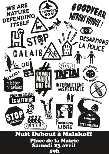 Nuit Debout Affiche Malakoff