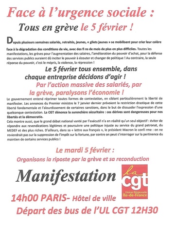 Le 5 février 2019 se prépare dans la région mantaise
