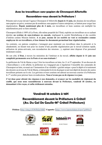 18 et 21 Octobre